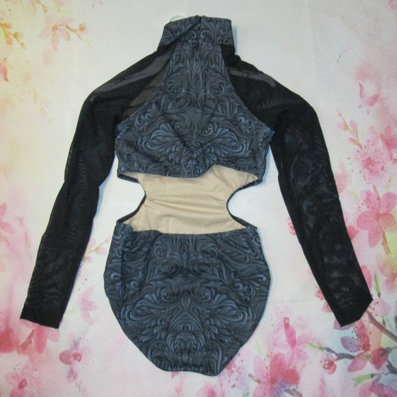 New Leotard MC LC Balera Mesh Dance Lyrical Jazz Gymnastics Cheer Girls Costume - Picture 5 of 8